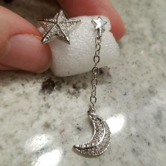 Jewelry - Moon and Star Earrings